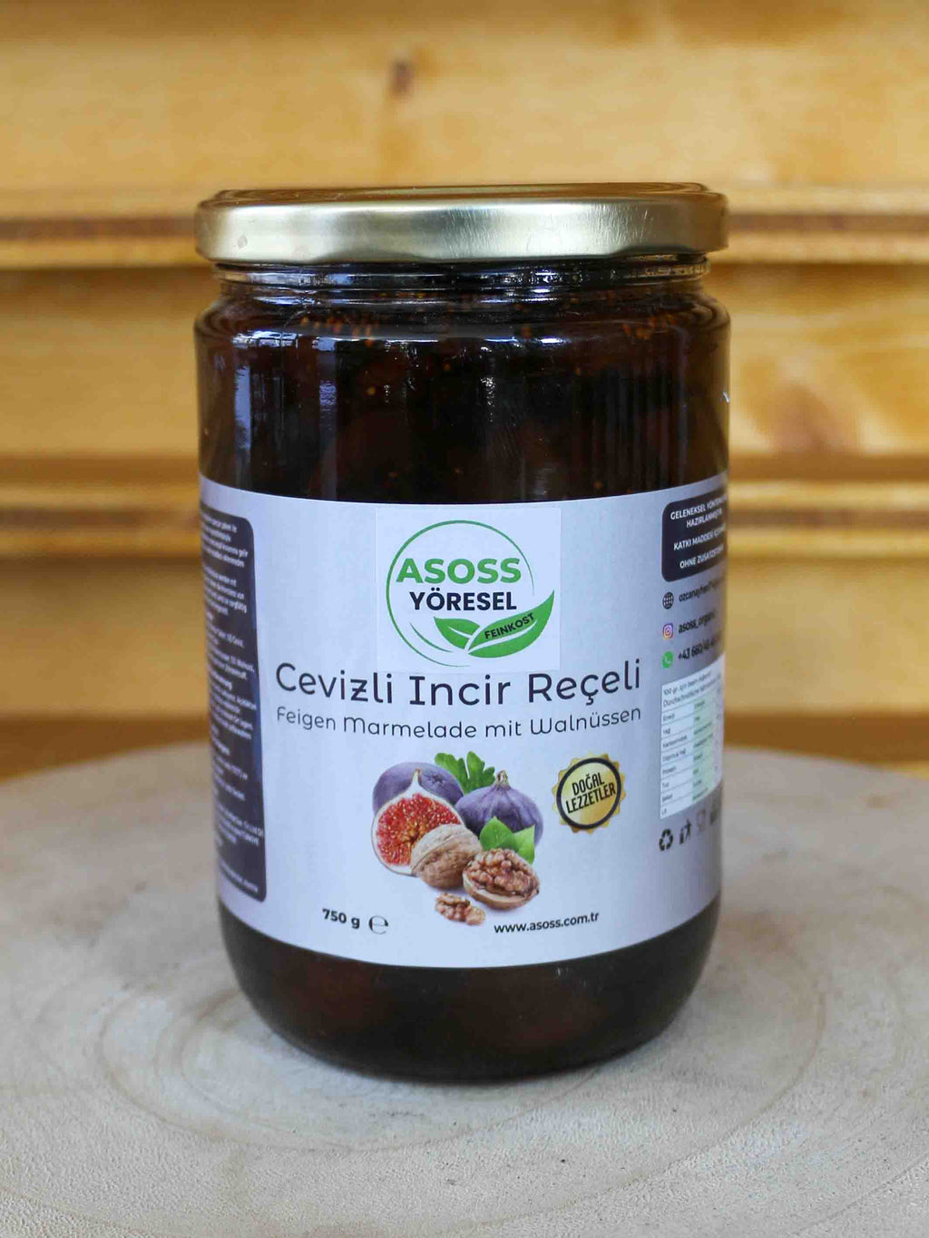 Feigen Marmelade mit Walnüssen - 750gr