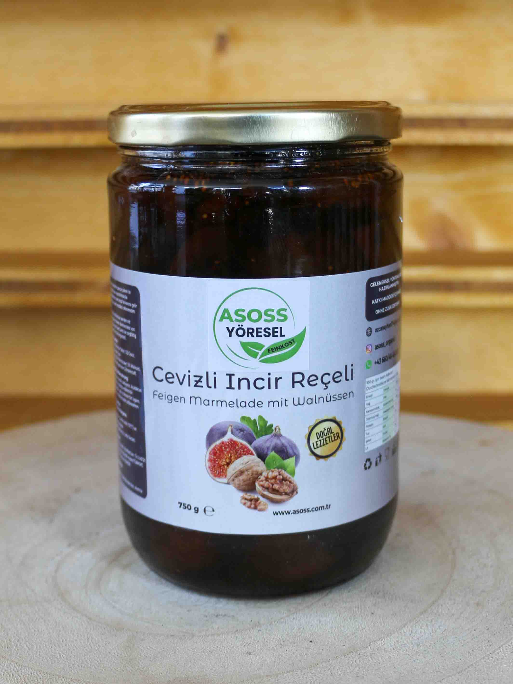 Feigen Marmelade mit Walnüssen - 750gr