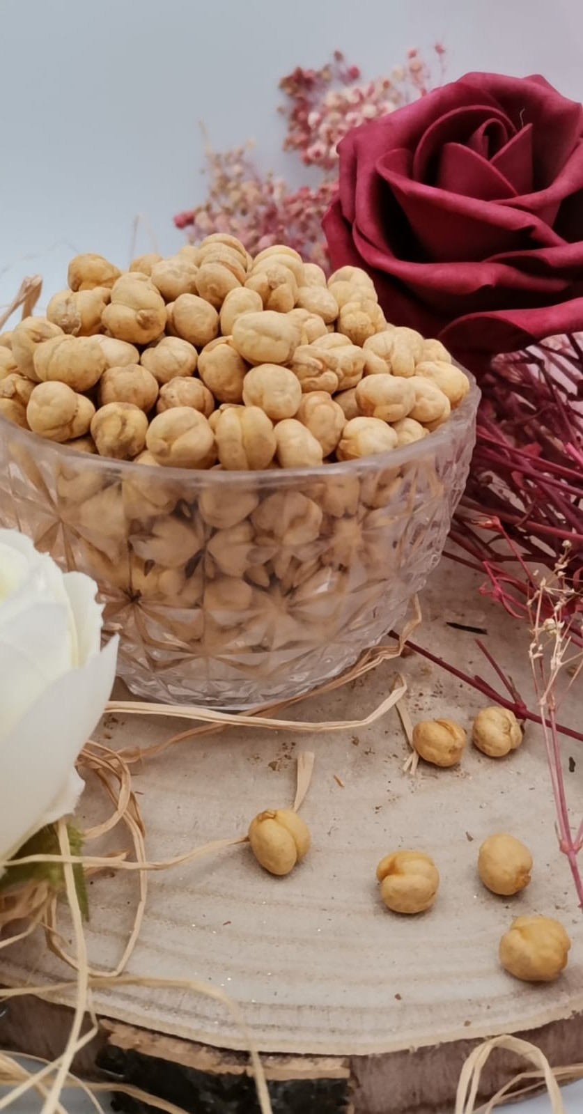 Kichererbsen gesalzen