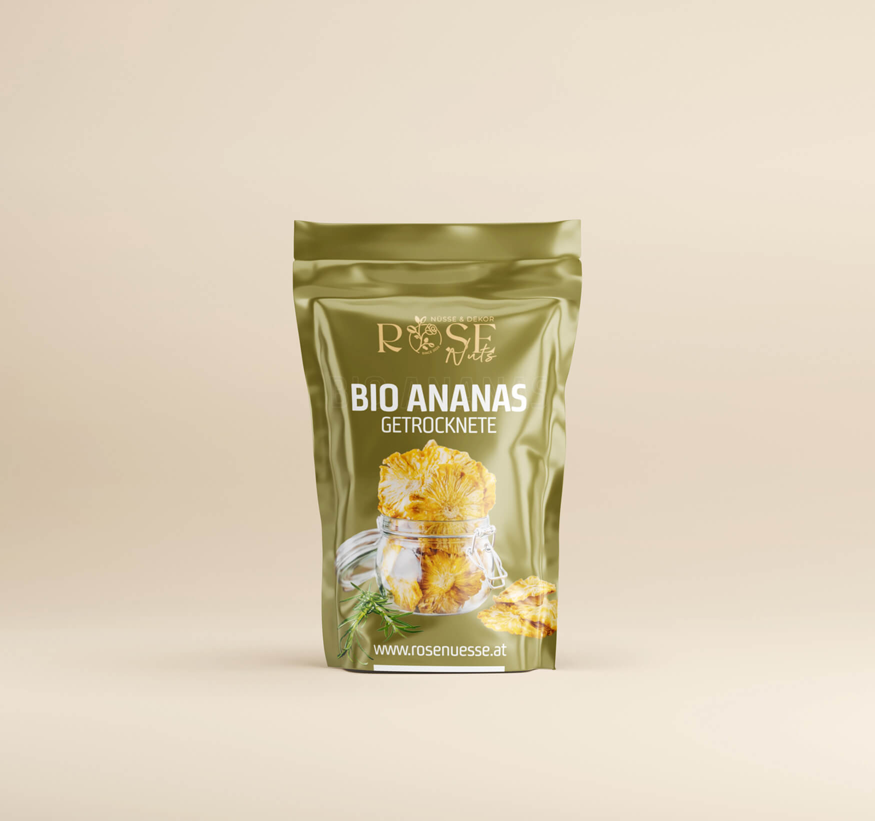 Getrocknete bio Ananas