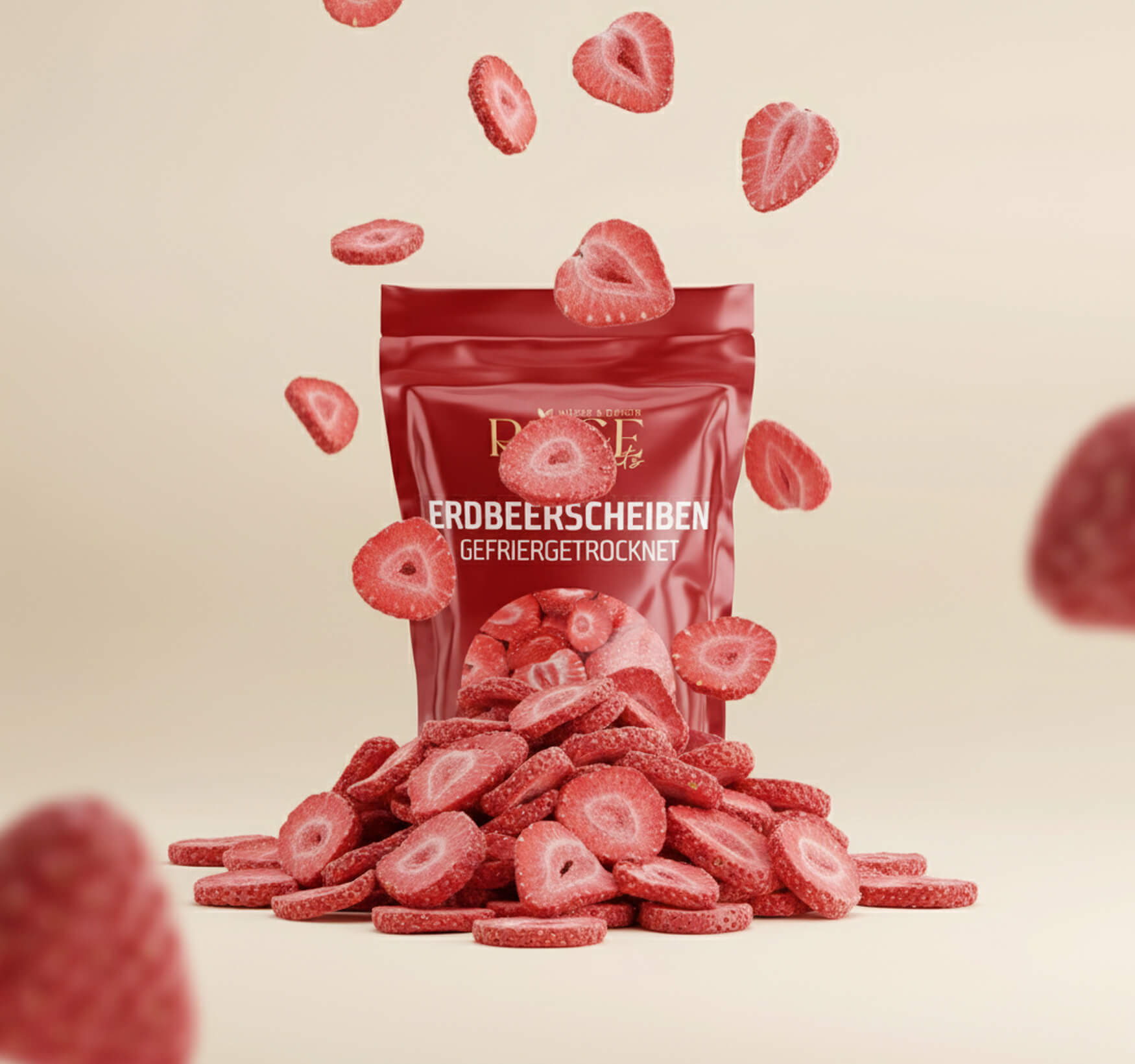 Erdbeerscheiben gefriergetrocknet 40g - Bild 2