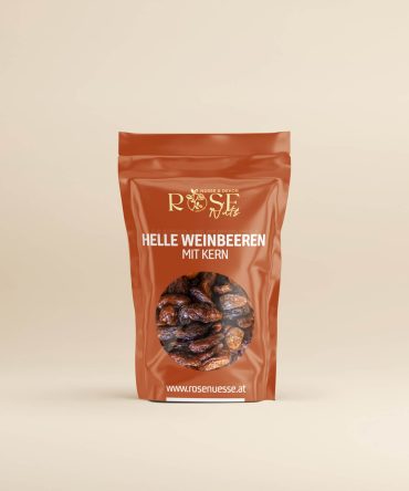 Helle Weinbeeren mit Kern