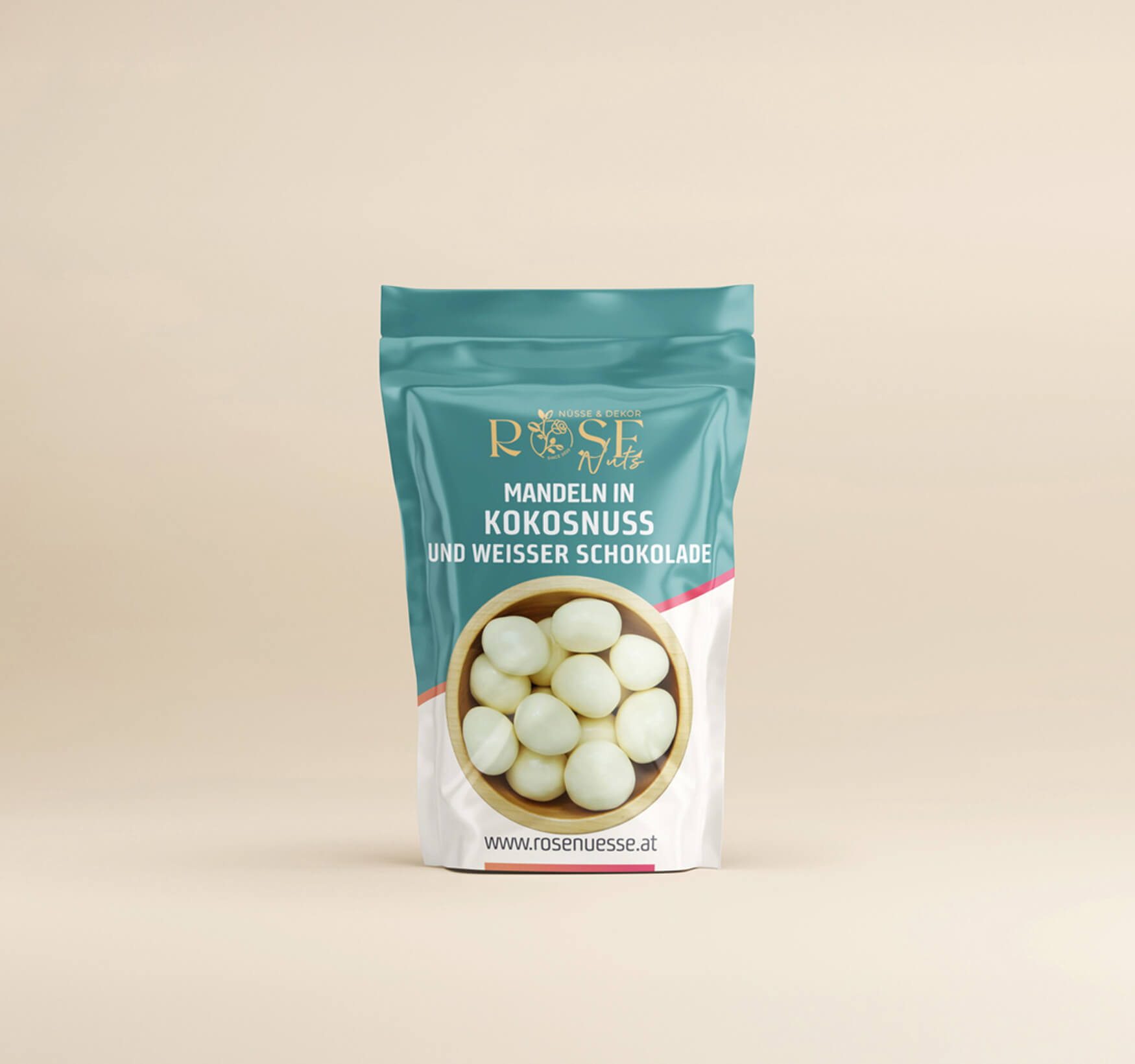 Mandeln in Kokosnuss und weißer Schokolade 250g