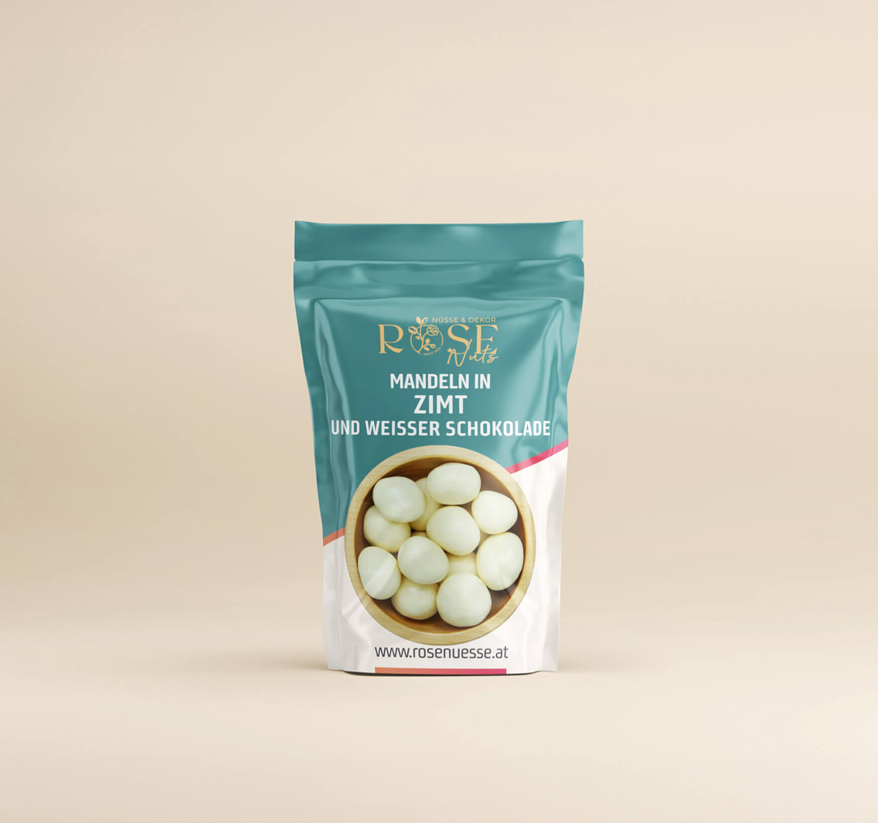 Mandeln in weißer Schokolade & Zimt 250g