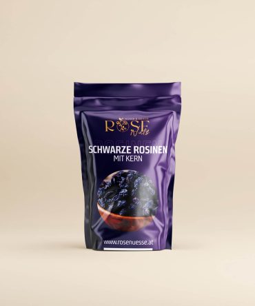 Schwarze Rosinen mit Kern