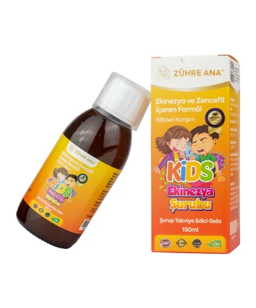 Kids Echinacea und Ingwer Saft (Kids Ekinezya ve Zencefilli Öksürük Şurubu)