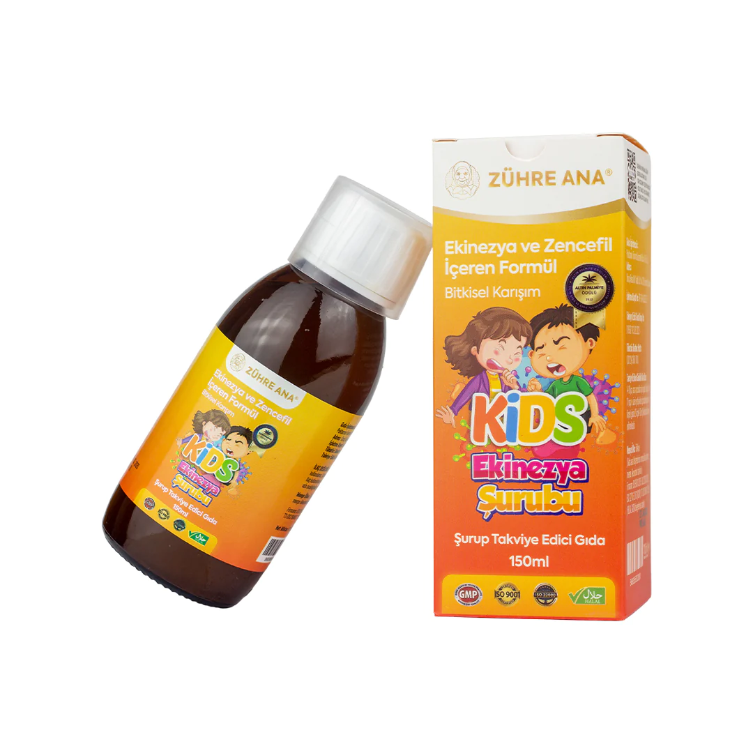 Kids Echinacea und Ingwer Saft (Kids Ekinezya ve Zencefilli Öksürük Şurubu)