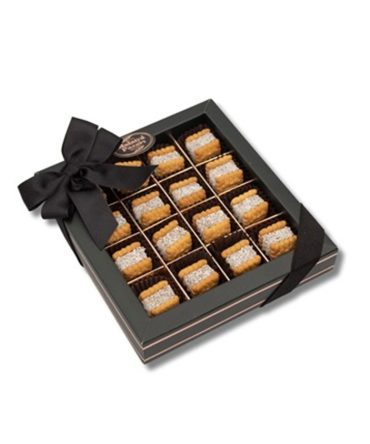 Premium-Lokum zwischen Mini-Keksen Geschenkbox 160gr