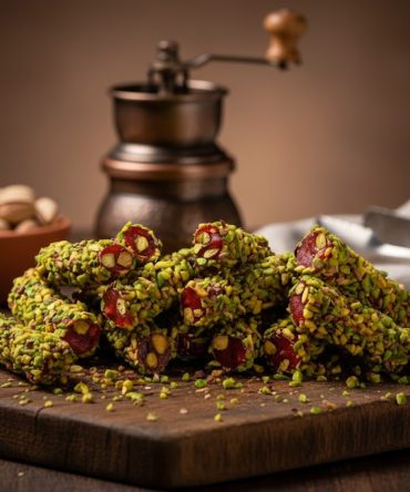 Spezial-Lokum mit Granatapfel und Pistazien